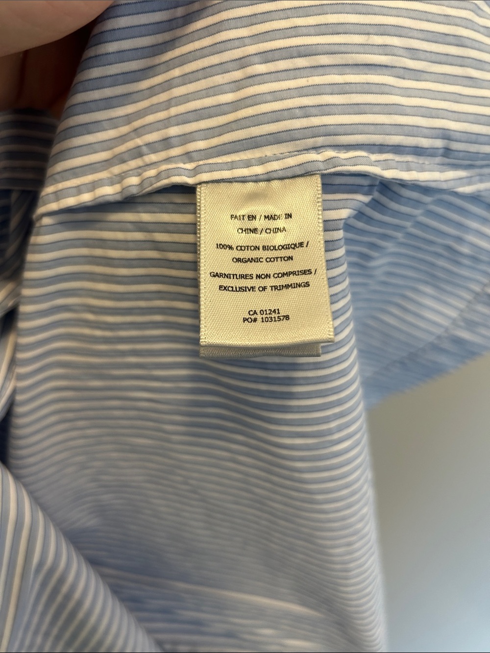 Blue and White Striped Summer Dress - Picture 5 of 5
